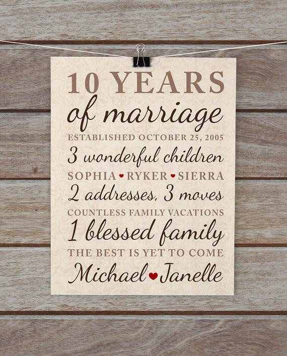 10Th Anniversary Gift Ideas For Husband
 10 Year Anniversary Gift Wedding Anniversary Important Dates