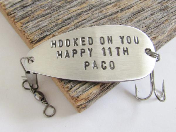 11 Year Anniversary Gift Ideas For Her
 11th Anniversary Gift for Husband Fishing Lure 11 Year