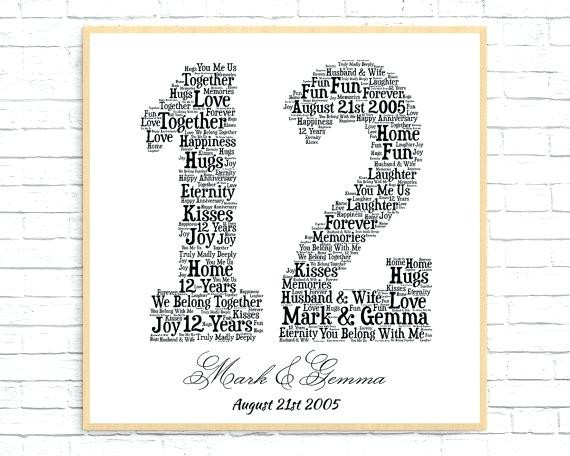 12Th Anniversary Gift Ideas For Him
 12th wedding anniversary t ideas – Arsikons
