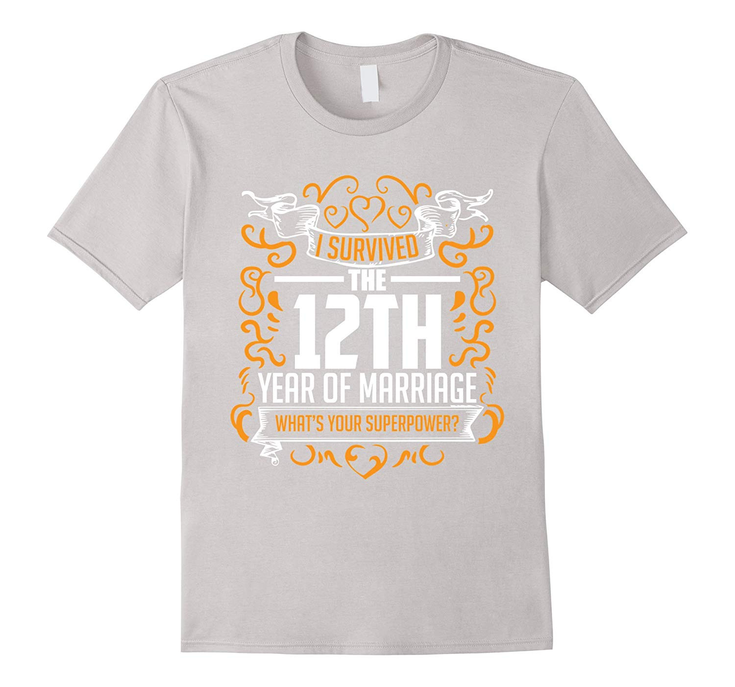 12Th Anniversary Gift Ideas For Him
 12th Wedding Anniversary Gifts 12 Year T Shirt For Her Him