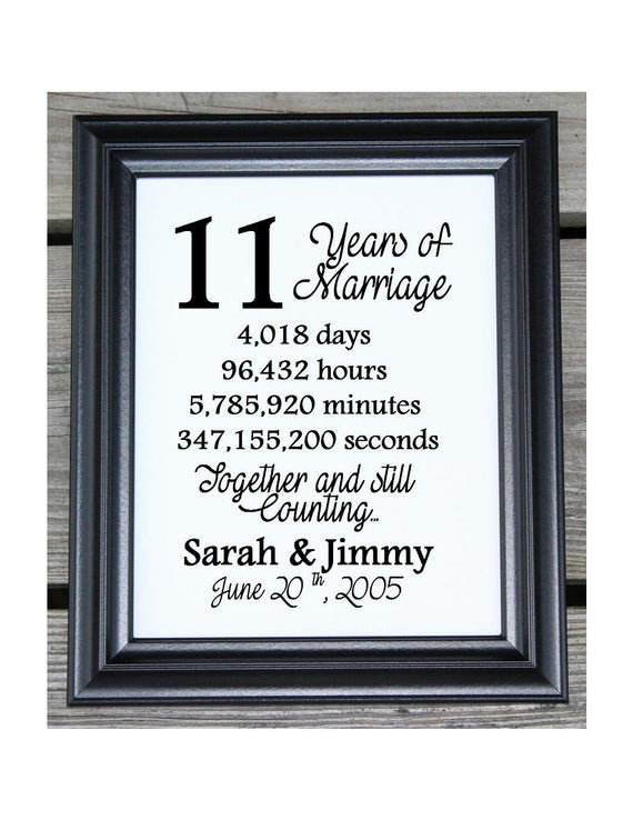 12Th Anniversary Gift Ideas
 11th Wedding Anniversary Cotton Print 11th Wedding Gift 11