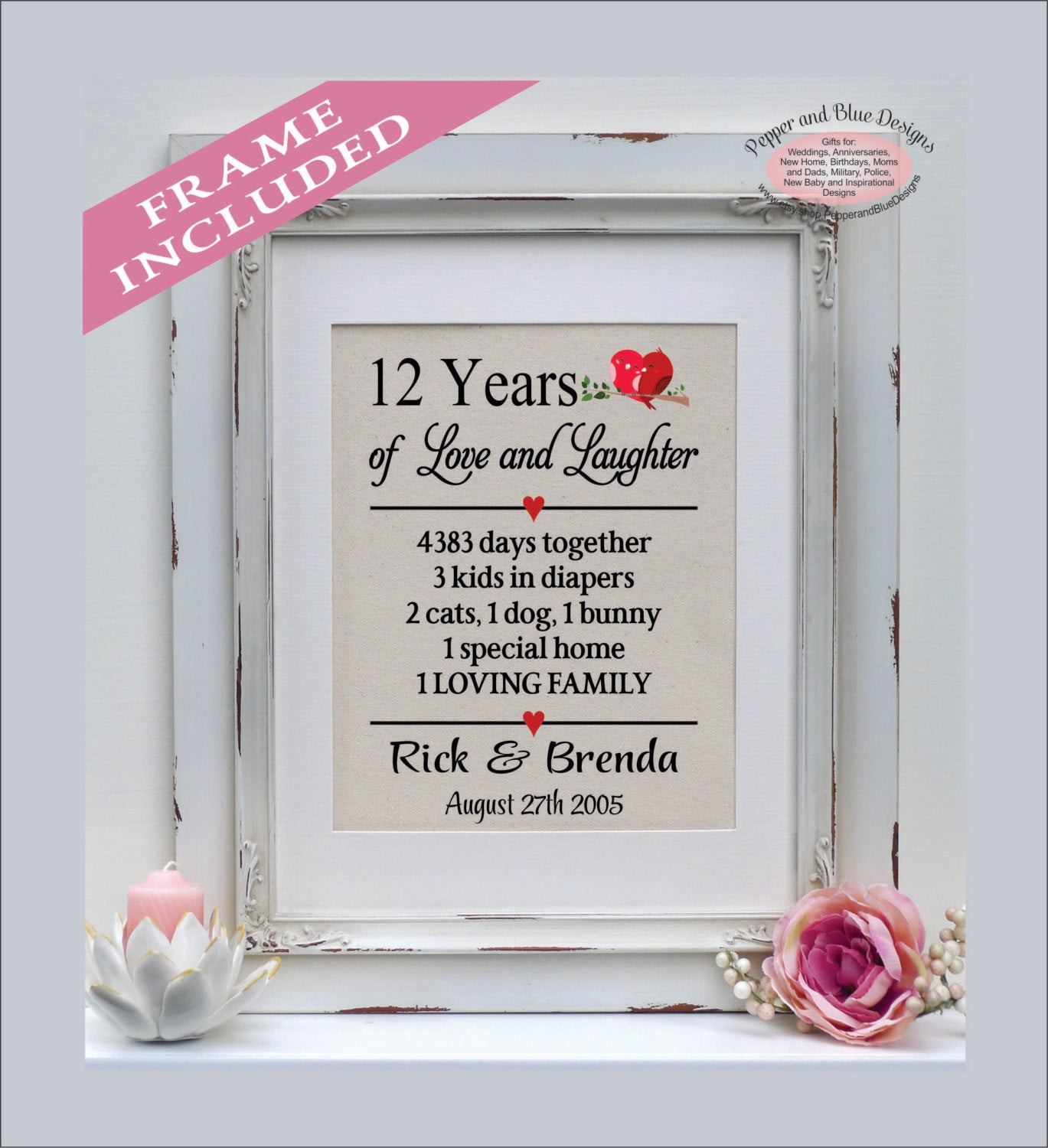 12Th Anniversary Gift Ideas
 12th anniversary ts 12 years married 12 year anniversary