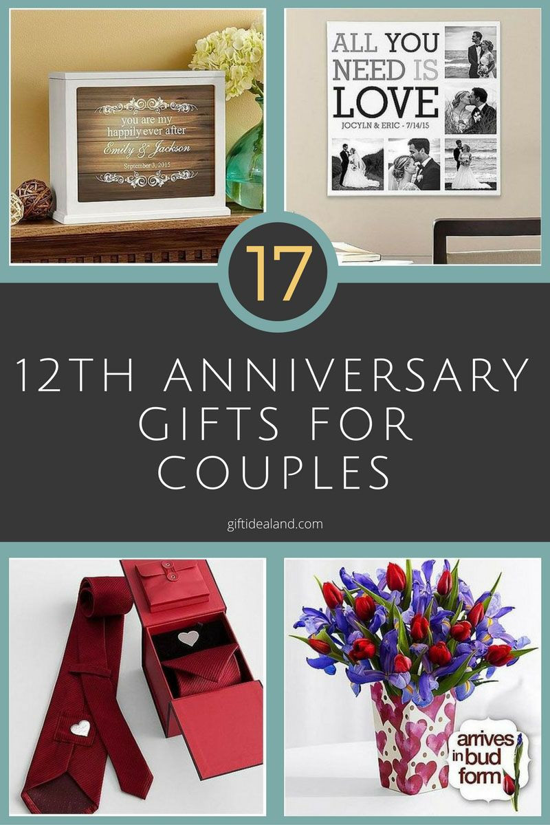 12Th Wedding Anniversary Gift Ideas
 35 Good 12th Wedding Anniversary Gift Ideas For Him & Her