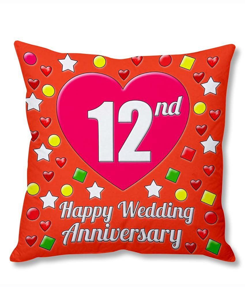 12Th Wedding Anniversary Gift Ideas
 tsindia 12th Wedding Anniversary Cushion Cover