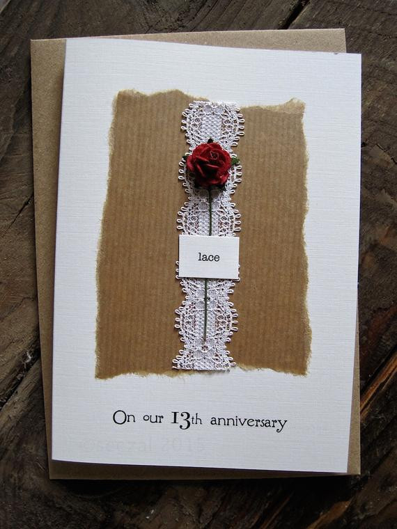 13Th Anniversary Gift Ideas For Her
 13th Year Lace Wedding Anniversary Gifts for Her Gift