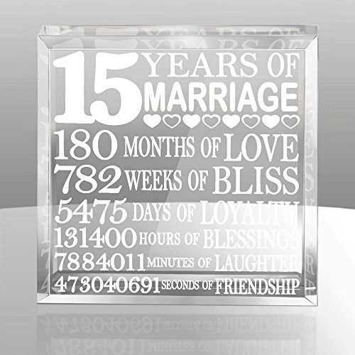 15Th Wedding Anniversary Gift Ideas
 15th Anniversary Gifts Amazon