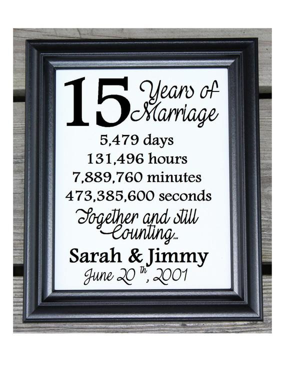 15Th Wedding Anniversary Gift Ideas
 15th Wedding Anniversary Cotton Print 15th Wedding Gift 15