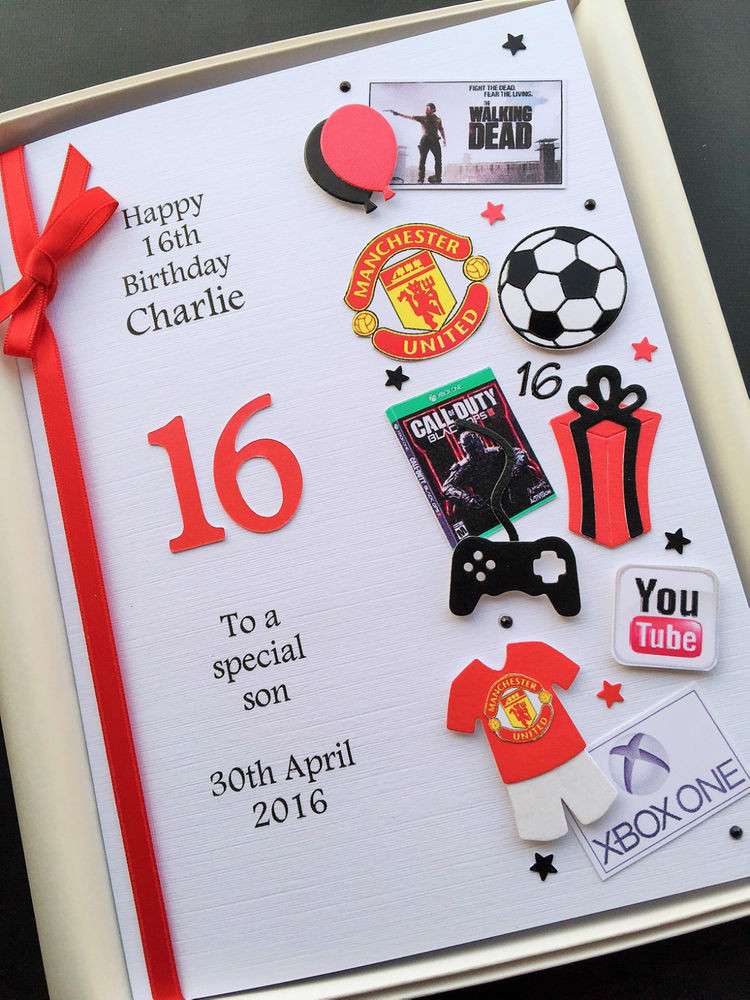16Th Birthday Gift Ideas For Boys
 PERSONALISED 13th 14th 15th 16th BIRTHDAY CARD FOR BOYS