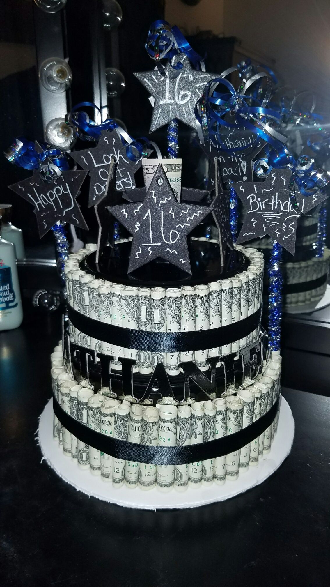 16Th Birthday Gift Ideas For Boys
 Boy 16th birthday money cake 16th birthday in 2019