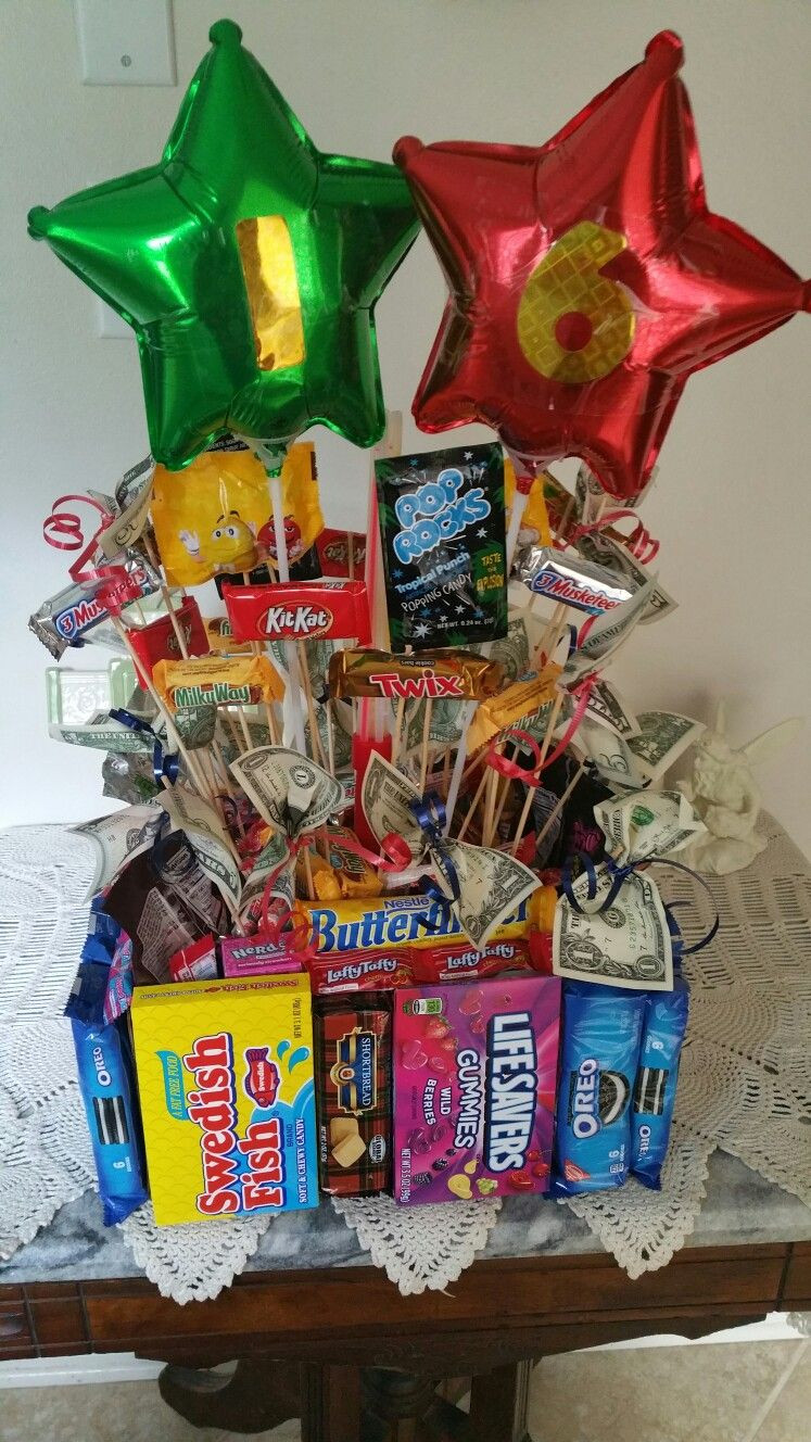 16Th Birthday Gift Ideas For Boys
 Candy Bouquet Boys 16th Birthday My Creations