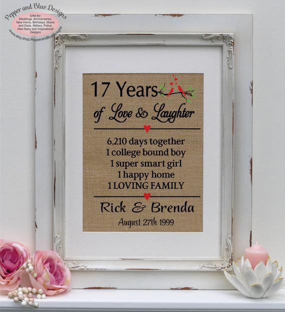 17Th Wedding Anniversary Gift Ideas For Her
 17th wedding anniversary ts 17 years by