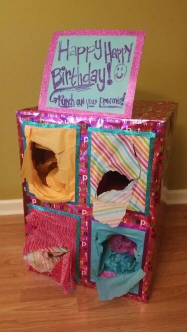 18Th Birthday Gift Ideas For Brother
 PUNCH OUT PRESENTS Birthday Box She loved it I made my