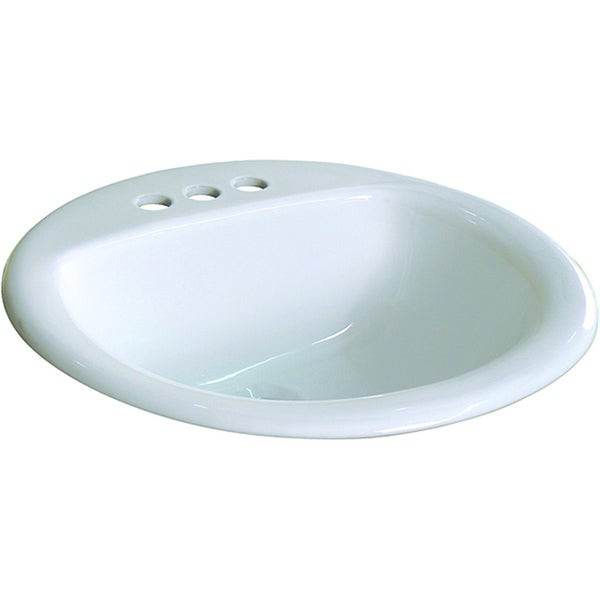 19 Inch Bathroom Sink
 Shop Fine Fixtures Ceramic 19 inch Drop in Self Rimming