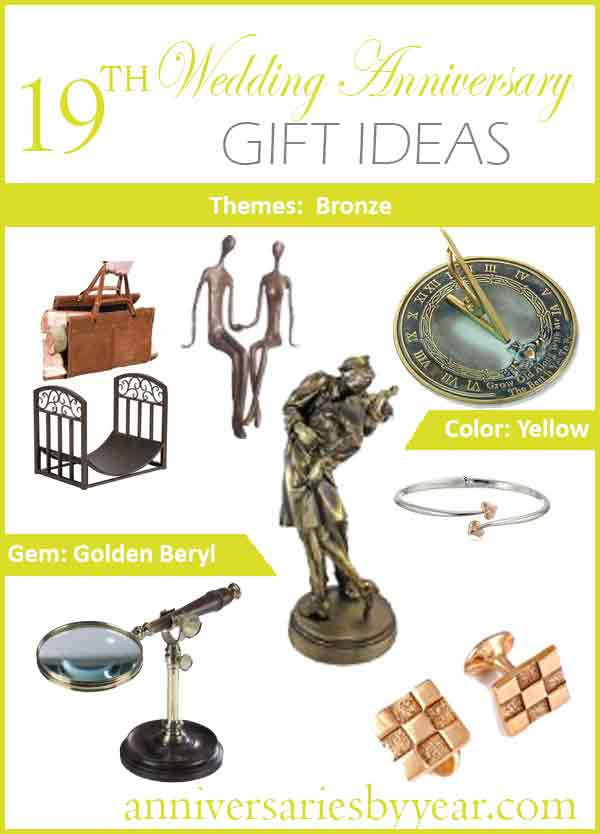 19 Year Anniversary Gift Ideas For Her
 19th Anniversary Nineteenth Wedding Anniversary Gift Ideas