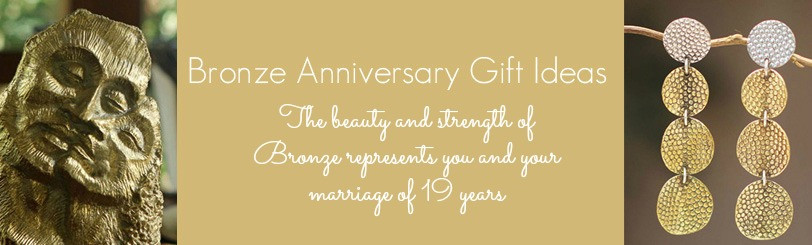19 Year Anniversary Gift Ideas For Her
 19th Wedding Anniversary Gift Ideas In Bronze & Aquamarine