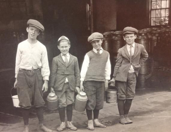 1920S Kids Fashion
 Boys sent to fetch skimmed milk St Louis
