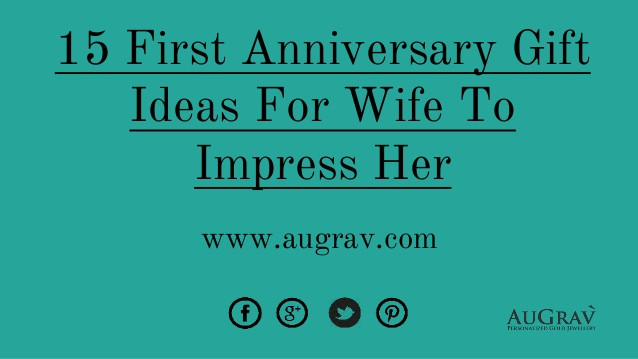1St Anniversary Gift Ideas For Her
 15 first anniversary t ideas for wife to impress her