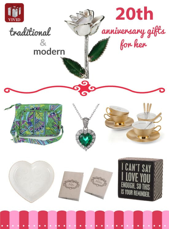 20 Year Anniversary Gift Ideas
 Best 20th Anniversary Gift Ideas for Her Vivid s