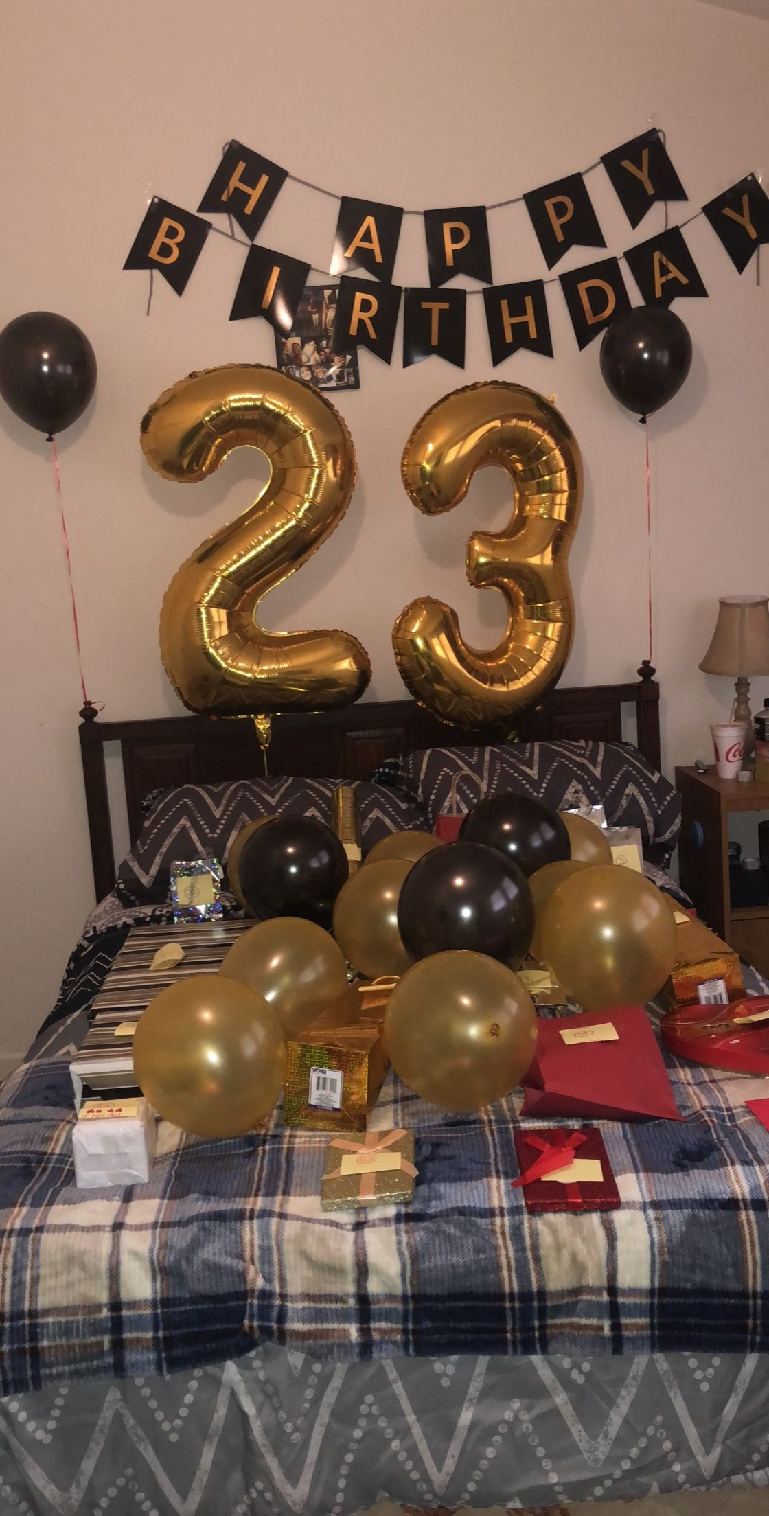 23rd Birthday Party Ideas
 23rd Birthday for boyfriend 23 ts with a note on each