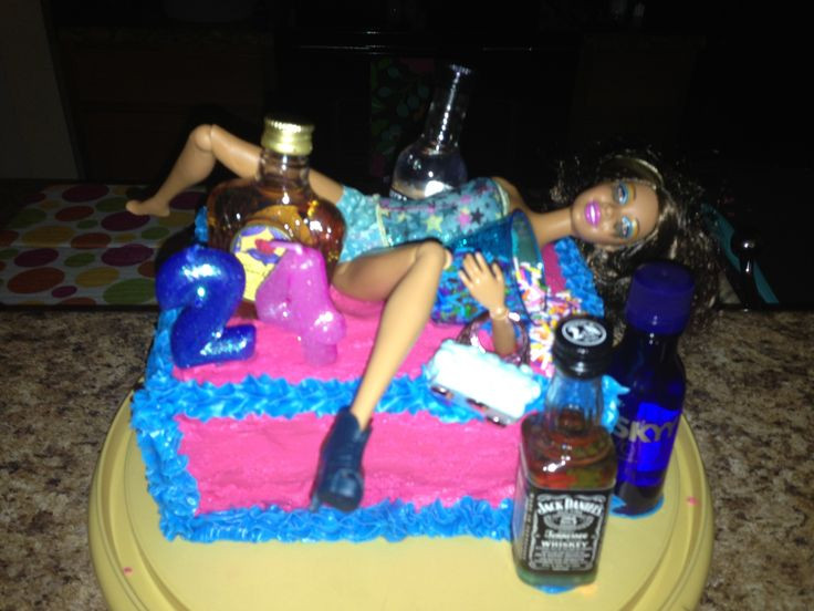 24Th Birthday Gift Ideas
 Homemade Drunk Barbie 24th birthday cake