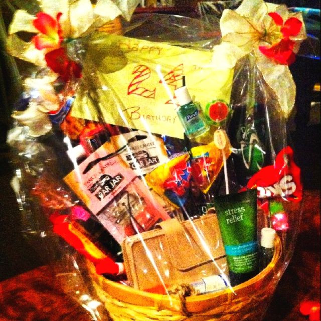 24Th Birthday Gift Ideas
 24 things for my sisters 24th birthday DIY Flower basket