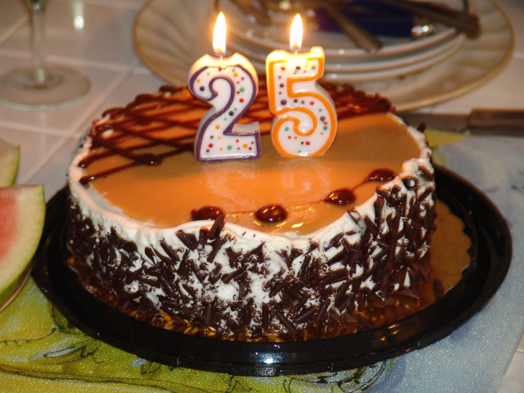 25 Birthday Cake
 Free Chocolate Cream Strawberry And Pineapple Cakes