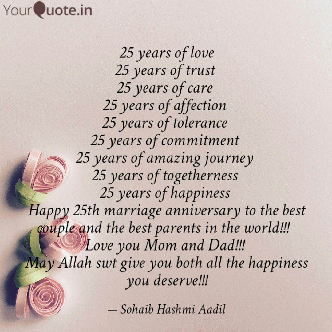 25 Years Of Marriage Quotes
 25 years of love 25 years
