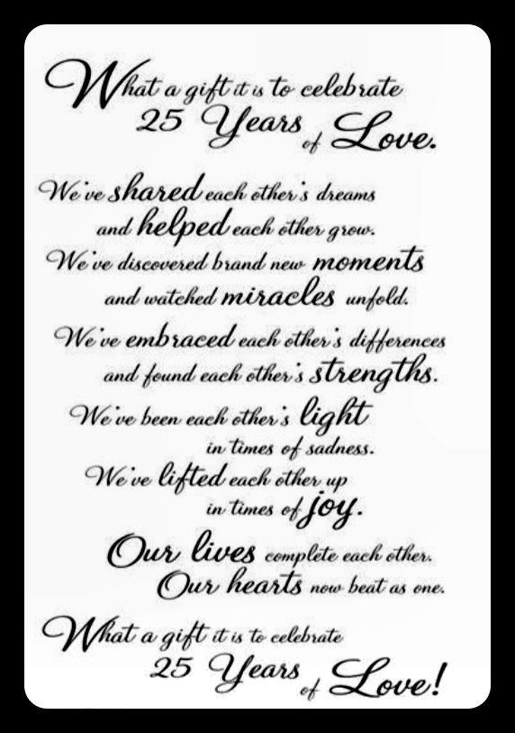 25 Years Of Marriage Quotes
 25 years of marriage Love & Marriage