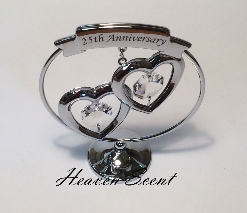 25Th Anniversary Gift Ideas For Couples
 25th Silver Wedding Anniversary Gift Ideas with Swarovski