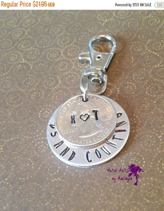 25Th Anniversary Gift Ideas For Him
 Anniversary Key Chain 25th Anniversary Gift For Men Quarter