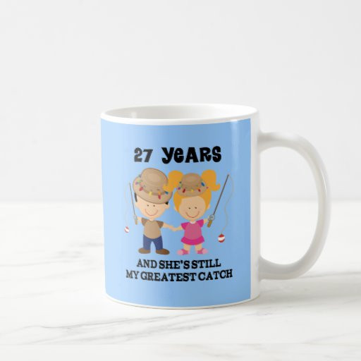 27Th Anniversary Gift Ideas
 27th Wedding Anniversary Gift For Him Classic White Coffee