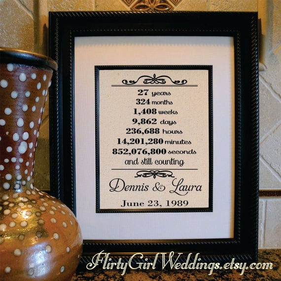 27Th Anniversary Gift Ideas
 27th Wedding Anniversary 27th Anniversary Gift for Wife