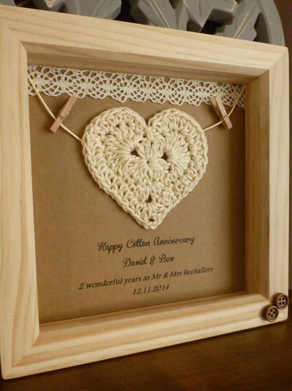 2Nd Anniversary Gift Ideas Cotton
 Cotton anniversary present 2nd wedding anniversary by