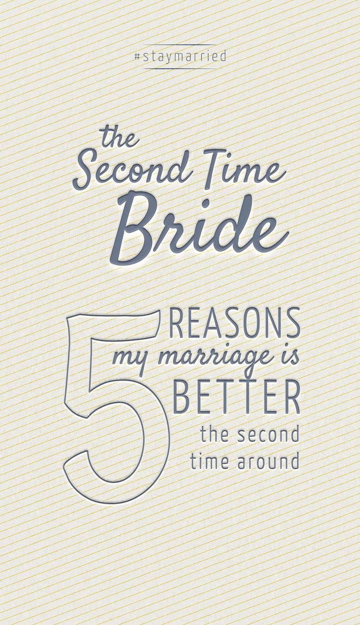 2Nd Marriage Quotes
 Wedding Quotes The Second Time Bride 5 Resons My
