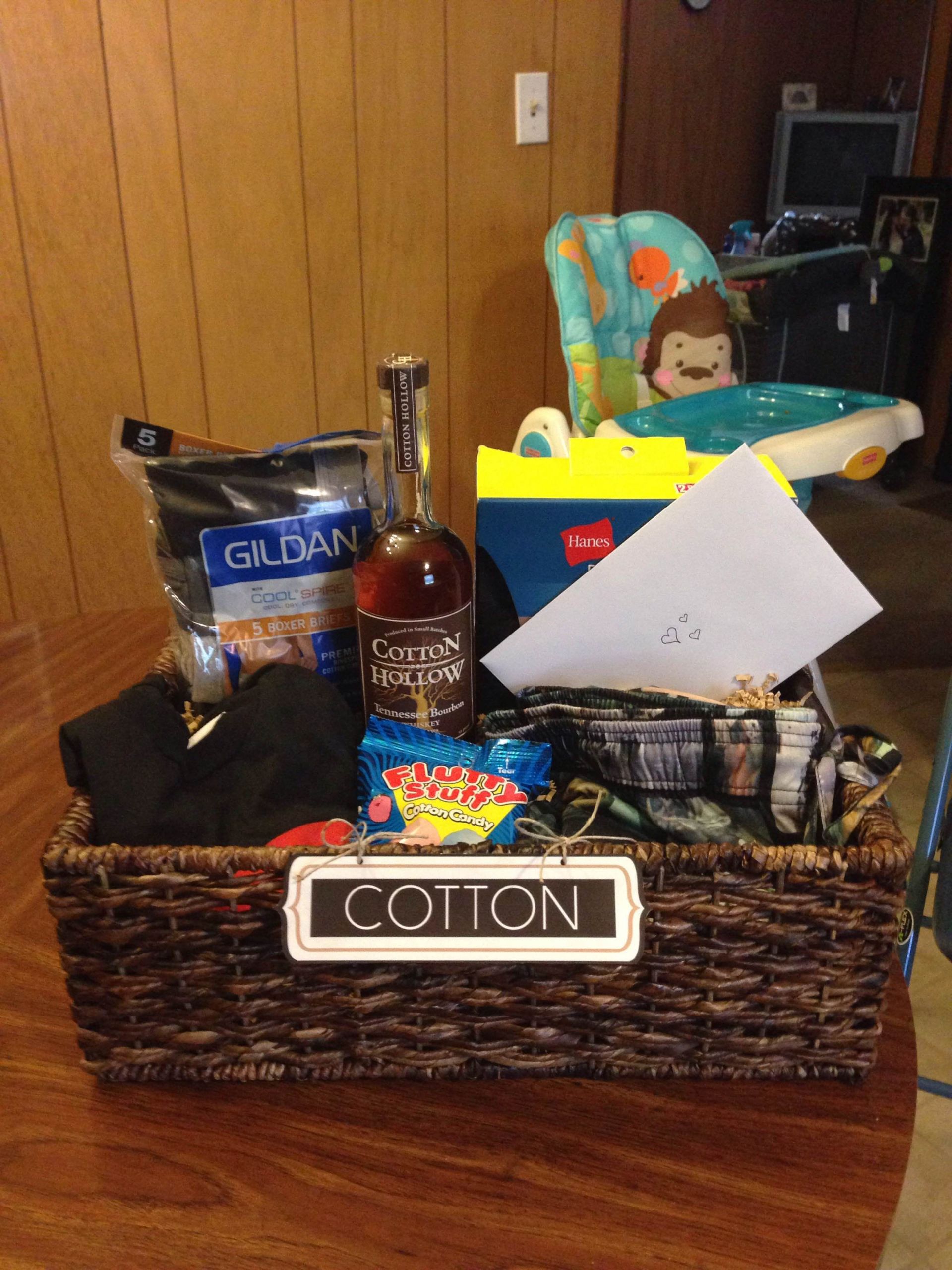 2Nd Wedding Gift Ideas
 "Cotton" t basket I put to her for my husband for our