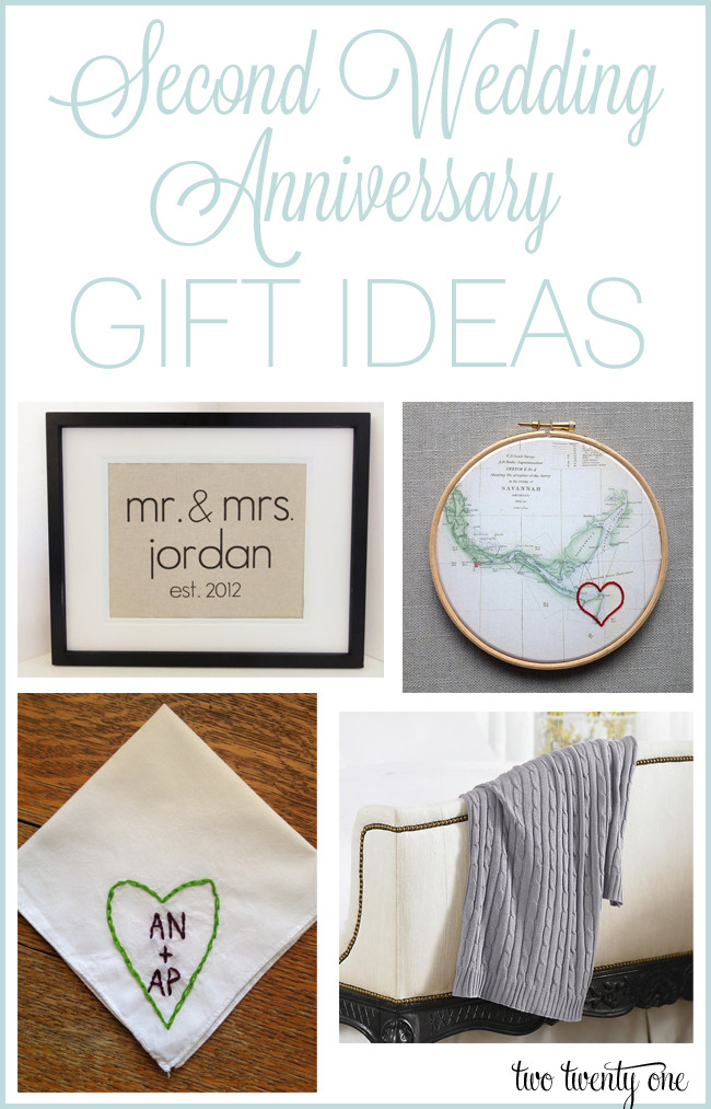2Nd Year Anniversary Gift Ideas For Him
 Second Anniversary Gift Ideas