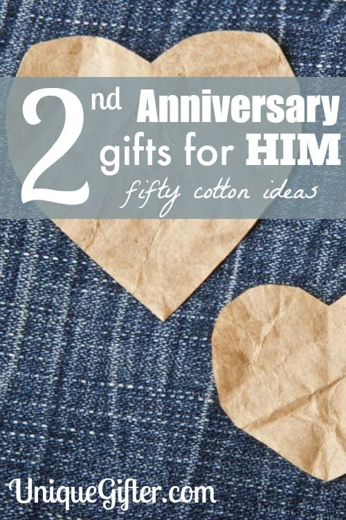 2Nd Year Anniversary Gift Ideas
 Cotton 2nd Anniversary Gifts for Him