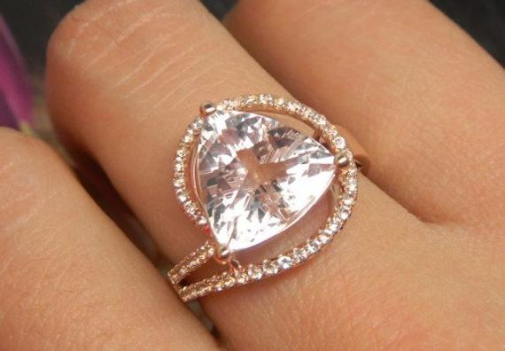 3 Carat Diamond Rings
 Engagement Ring 3 Carat Morganite Ring With by stevejewelry