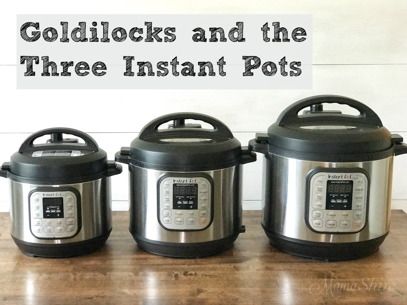 3 Quart Instant Pot Recipes
 What Size Instant Pot Should You Get MamaShire