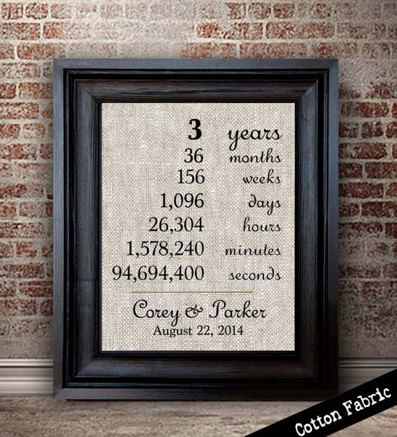3 Year Anniversary Gift Ideas For Her
 3rd Year Anniversary Gift 3 Year Anniversary Gift for Her