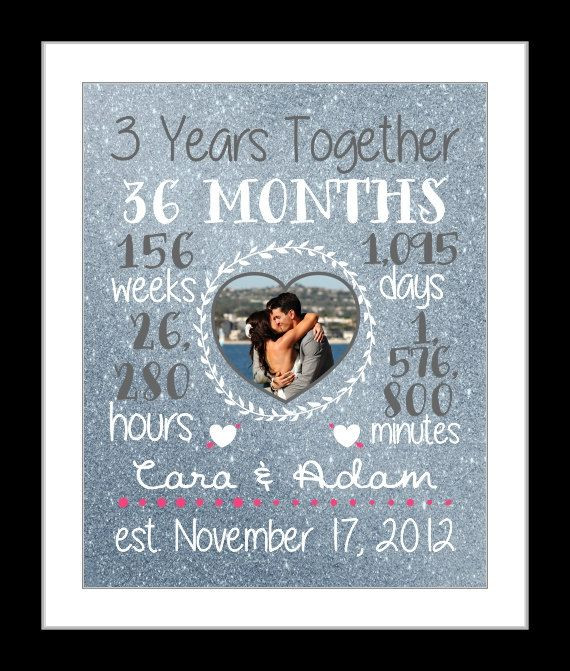 3 Year Anniversary Gift Ideas For Her
 Any 3 Year Anniversary Gift 3 Year Wedding Anniversary