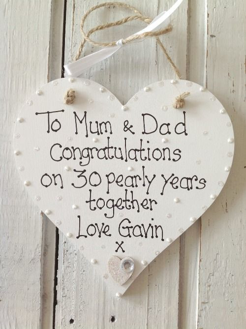 30Th Anniversary Gift Ideas For Parents
 9 Best 30th Wedding Anniversary Gifts For Parents