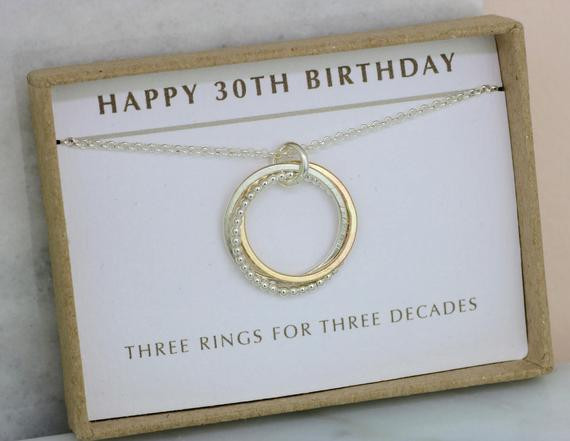 30Th Birthday Gift Ideas For Daughter
 30th birthday t 30th t for daughter necklace for 3