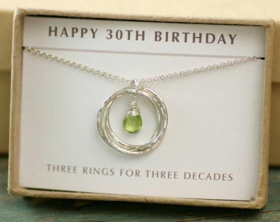 30Th Birthday Gift Ideas For Daughter
 30th birthday t for her peridot necklace for daughter t