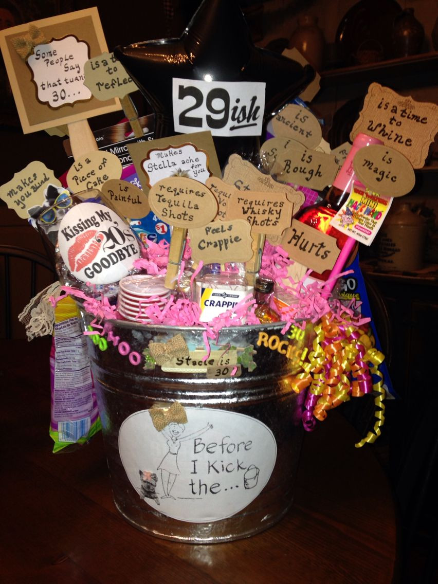 30Th Birthday Gift Ideas For Girlfriend
 I made this "B4 you kick the Bucket" for my friend from