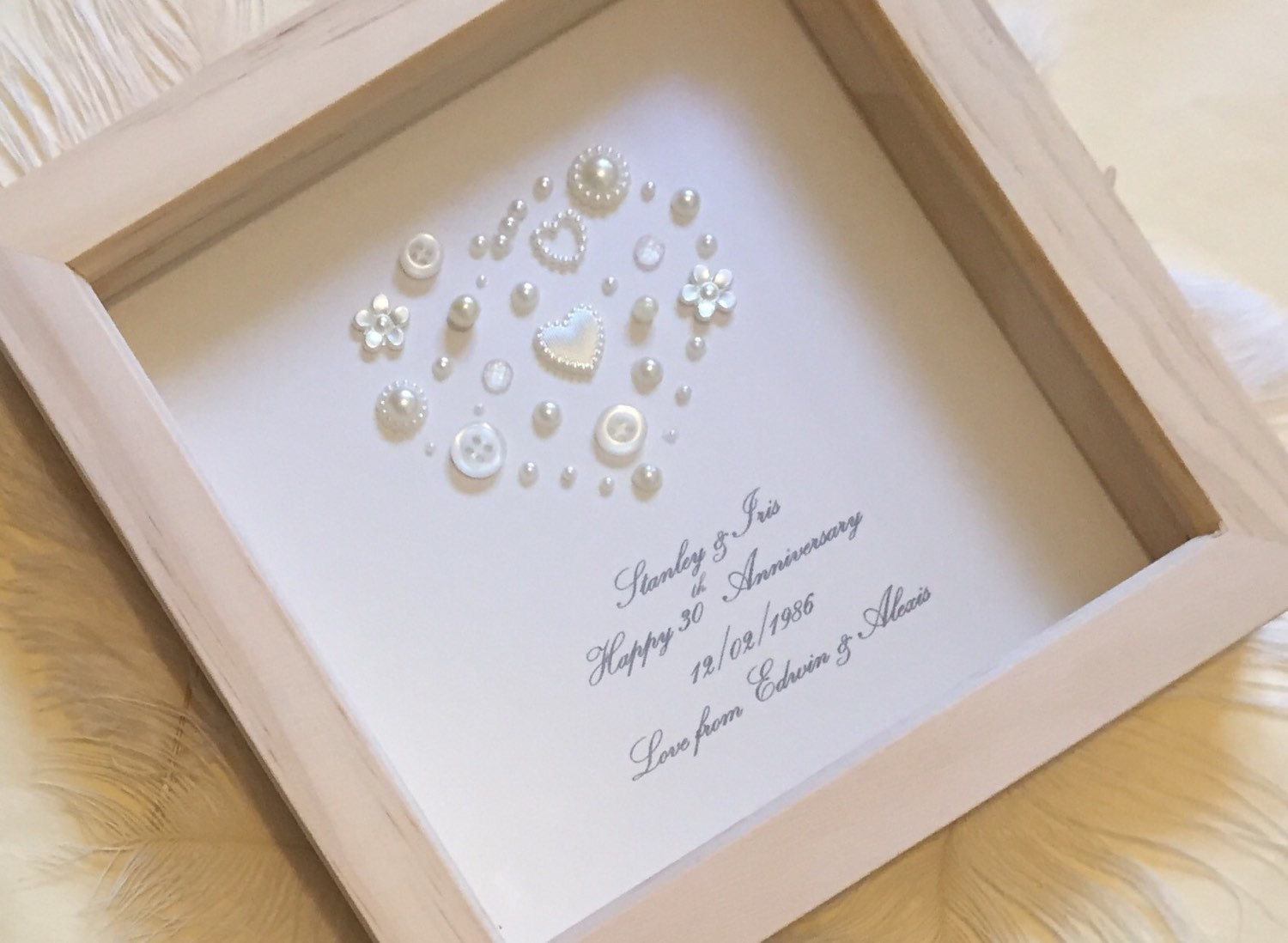 30Th Wedding Anniversary Gift Ideas
 30th pearl wedding anniversary t pearl wedding present