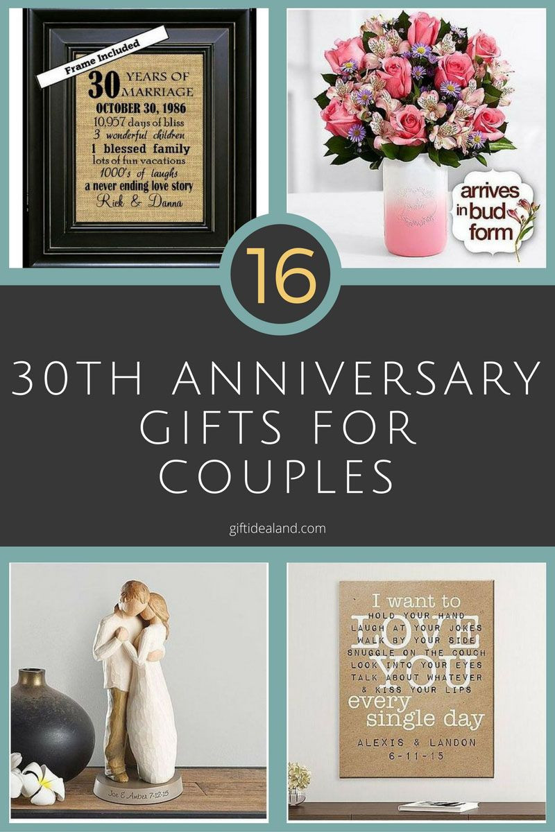 30Th Wedding Anniversary Gift Ideas
 30 Good 30th Wedding Anniversary Gift Ideas For Him & Her