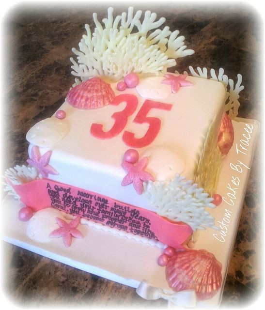 35Th Wedding Anniversary Gift Ideas
 35th coral wedding anniversary cake