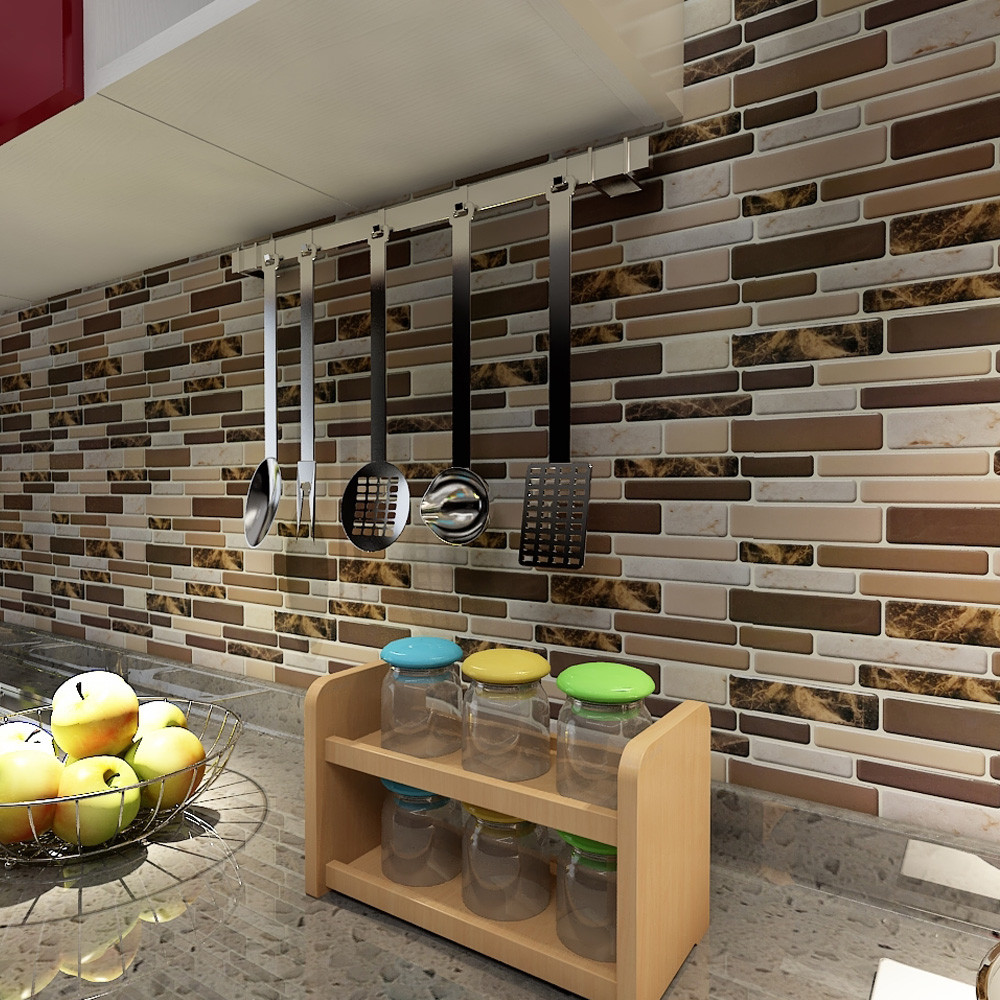 3D Kitchen Backsplash
 Art3d 12" x 12" Peel and Stick Tiles for Kitchen