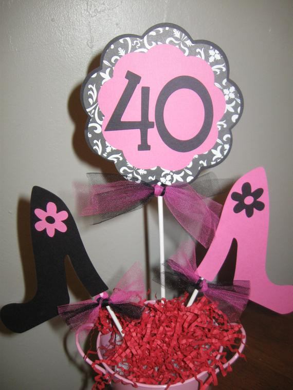 40th Birthday Decorations For Her
 40th birthday decorations centerpiece high by wel etomystore